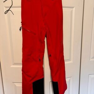 Red Obermeyer Ski Pants